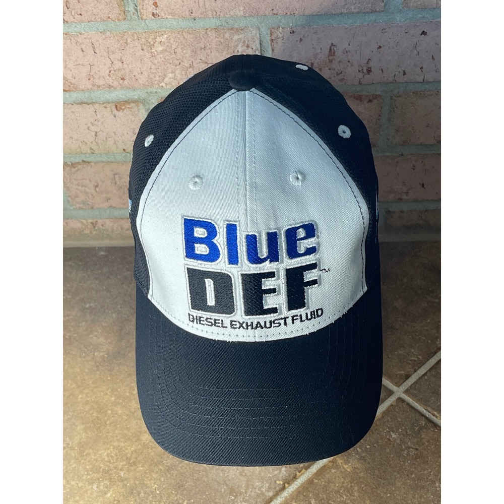 Stewart-Haas Racing BlueDEF NASCAR Hat 14 PEAK Black White Adjustable Cap‎